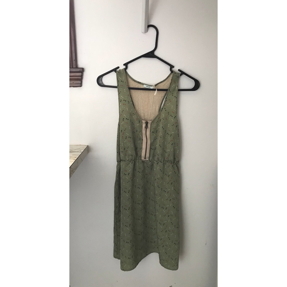 Mint dress with crochet back